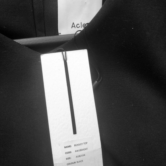 NWT Acler Beasley black peplum top - US 4 / Small - Picture 7 of 7